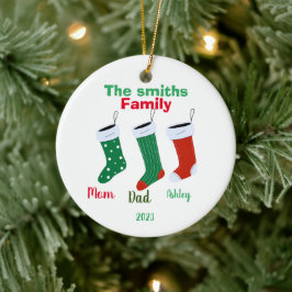 Personalisierte Weihnachten 2023 Keramik Ornament