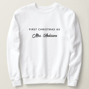 Personalisierte Weihnachten als Trendy Sweatshirt
