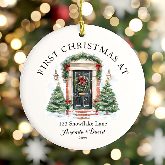 Personalisierte Weihnachten auf unserer neuen Zuha Keramik Ornament (Von Creator hochgeladen)