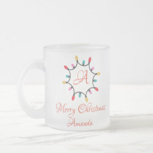 Personalisierte Weihnachten - Frohe Weihnachten Mattglastasse