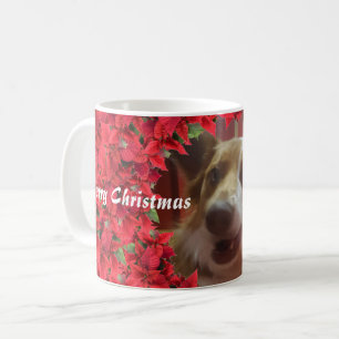 Personalisierte Weihnachten für Haustiere im Foto Kaffeetasse