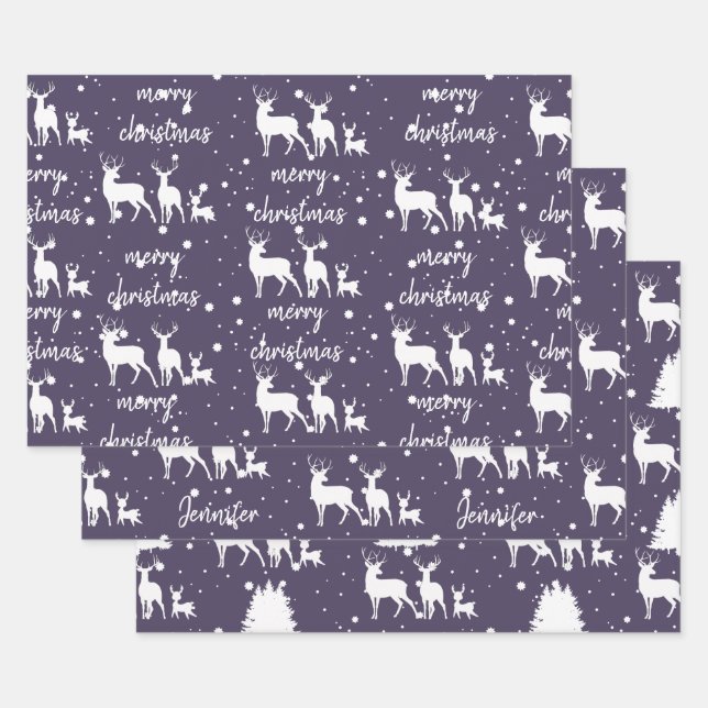 Personalisierte Weihnachten Geschenkpapier Set (Set)