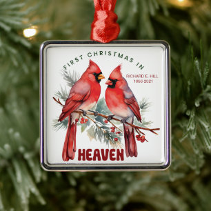 Personalisierte Weihnachten im Himmel Ornament Aus Metall