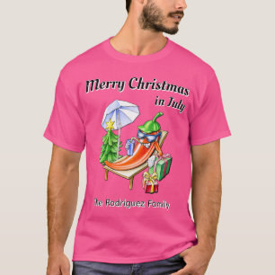 Personalisierte Weihnachten im Juli Chili Kunst im T-Shirt
