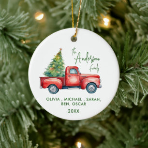 Personalisierte Weihnachten Keramik Ornament