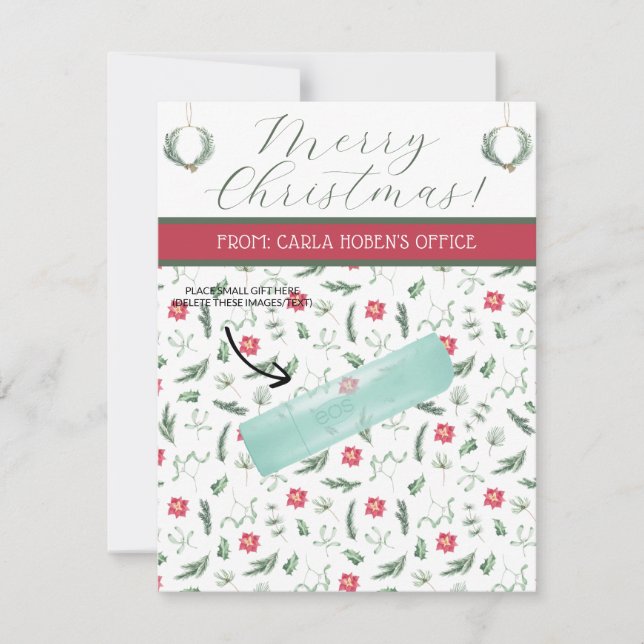 Personalisierte Weihnachten, kleine Geschenke, Gif Einladung (Vorderseite)