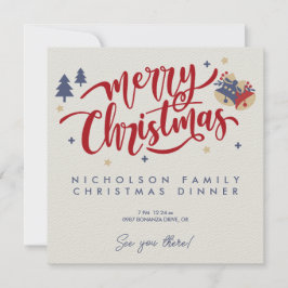 Personalisierte Weihnachten mit Foto Einladung