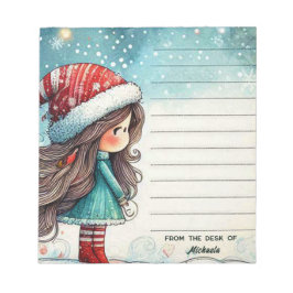 Personalisierte Weihnachten Notizblock
