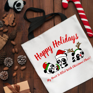 Personalisierte Weihnachten Pandas