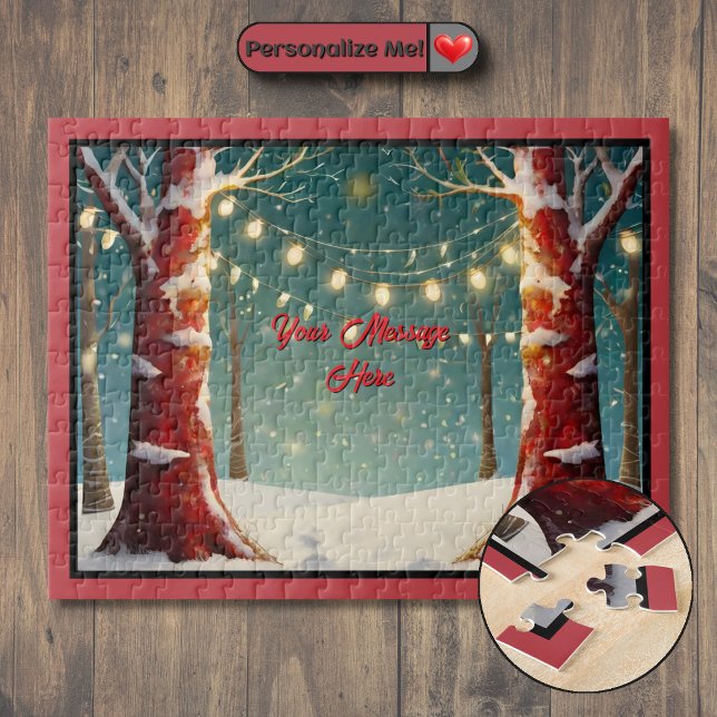 Personalisierte Weihnachten Puzzle (Customizable Christmas Jigsaw Puzzle)
