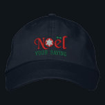 Personalisierte Weihnachten-Schneeflocke-Liebhaber Bestickte Kappe<br><div class="desc">Eine personalisierte Weihnachten-Schneeflocke für Liebhaberstickerei. Redigieren Sie leicht das Textfeld, das Sie auf dieser Produktseite mit Ihrem Namen oder jedem möglichem Text sehen, Sie mögen. Diese gestickte Baseballmütze ist ein großes letztes Geschenk für selbst oder für jemand, das auf Ihrer Winter-Jahreszeitliste speziell ist. Sehen Sie die breite Auswahl der feine...</div>