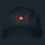 Personalisierte Weihnachten-Schneeflocke-Liebhaber Bestickte Kappe<br><div class="desc">Eine personalisierte Weihnachten-Schneeflocke für Liebhaberstickerei. Redigieren Sie leicht das Textfeld, das Sie auf dieser Produktseite mit Ihrem Namen oder jedem möglichem Text sehen, Sie mögen. Diese gestickte Baseballmütze ist ein großes letztes Geschenk für selbst oder für jemand, das auf Ihrer Winter-Jahreszeitliste speziell ist. Sehen Sie die breite Auswahl der feine...</div>