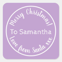 Personalisierte Weihnachten von Santa Lila Lilac