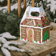 Personalisierte Weihnachts-Gebäckhausschachtel