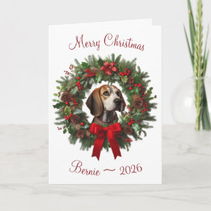 Personalisierte Weihnachts-Grußkarte für Hund oder Karte