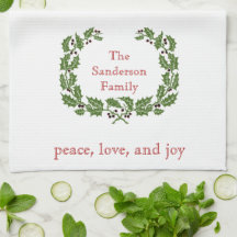 Personalisierte Weihnachts-Liebe Joy Wreath