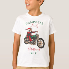 Personalisierte Weihnachts-Motorbikerfamilie Match T-Shirt