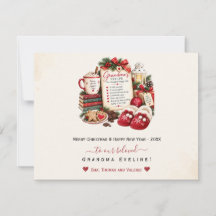 Personalisierte Weihnachts- und Neujahrskarte für 