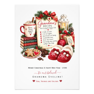 Personalisierte Weihnachts- und Neujahrskarte für Fotodruck