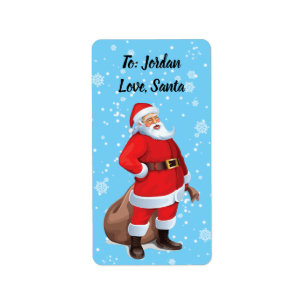 Personalisierte Weihnachts-Weihnachtsgeschenk-Tags Adressaufkleber