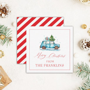Personalisierte Weihnachts-Weihnachtsgeschenkkarte Mitteilungskarte