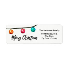 Personalisierte Weihnachtsbälle in Aquarellfarben