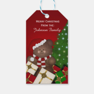 Personalisierte Weihnachtsbärn-Umbauten Geschenkanhänger
