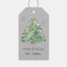 Personalisierte Weihnachtsbaum-Gift-Tags Geschenkanhänger