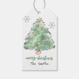 Personalisierte Weihnachtsbaum-Gift-Tags Geschenkanhänger