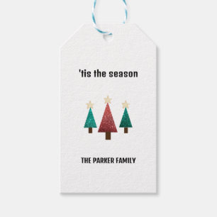 Personalisierte Weihnachtsbäume Geschenkanhänger
