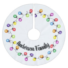 Personalisierte Weihnachtsbeleuchtung Polyester Weihnachtsbaumdecke