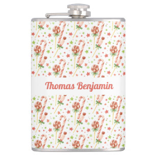 Personalisierte Weihnachtsbonbons-Flasche Flachmann