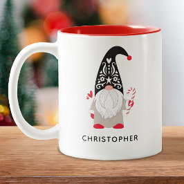 Personalisierte Weihnachtsbrunnen Zwei-Tone-Kaffee Zweifarbige Tasse