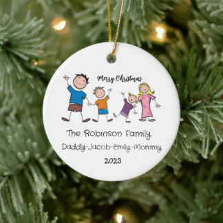 Personalisierte Weihnachtsdekoration Keramik Ornament