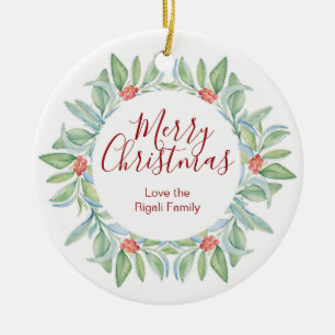 Personalisierte Weihnachtsdekorationen Keramik Ornament