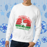 Personalisierte Weihnachtsfamilie Retro-Schneefräs