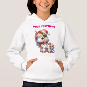 Personalisierte Weihnachtsfeier für Kinder Hoodie