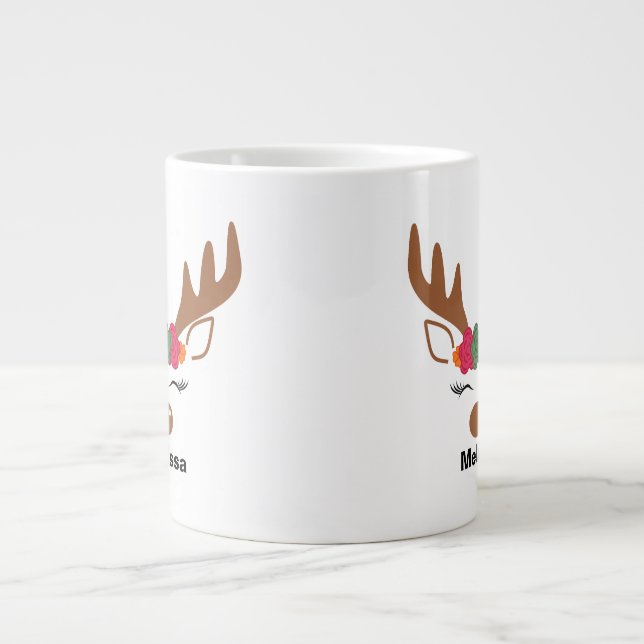 Personalisierte Weihnachtsfeier Jumbo-Tasse (Vorderseite)