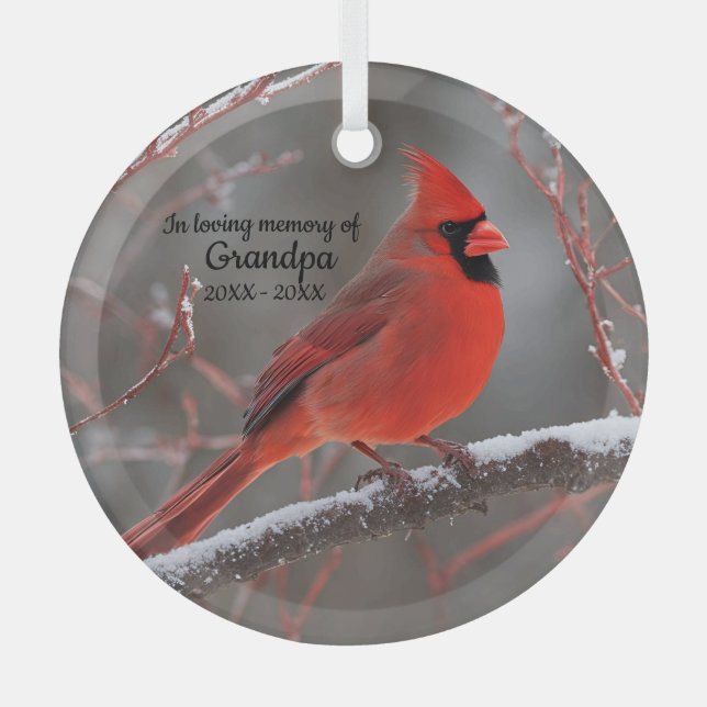 Personalisierte Weihnachtsfeier Ornament Aus Glas (Vorderseite)