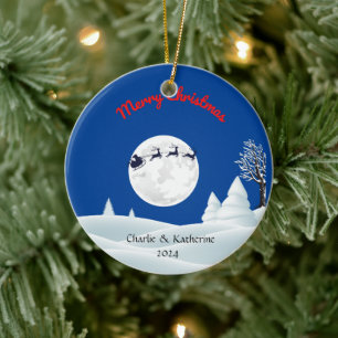 Personalisierte Weihnachtsfeierlichkeiten mit Orna Keramik Ornament