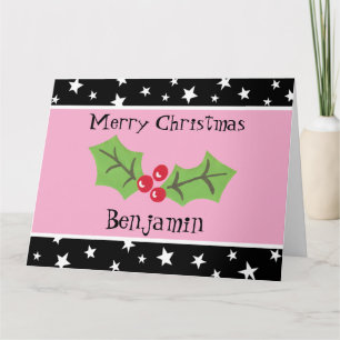 Personalisierte Weihnachtsfeiern & Berries Karte