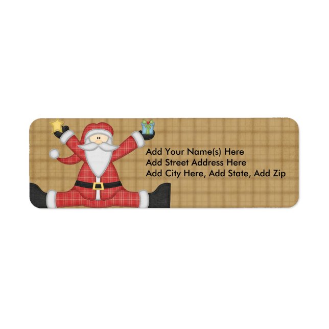 Personalisierte Weihnachtsfeiertage-Labels (Vorne)