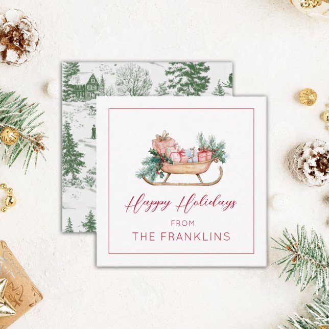 Personalisierte Weihnachtsfeiertage Mitteilungskarte (Von Creator hochgeladen)