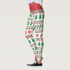 Personalisierte Weihnachtsfeste Leggings