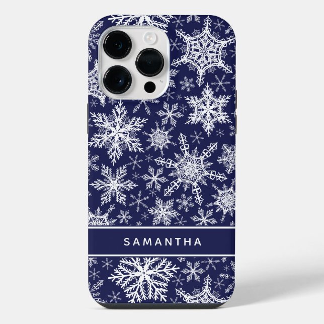 Personalisierte Weihnachtsfliege iPhone Hülle (Rückseite)