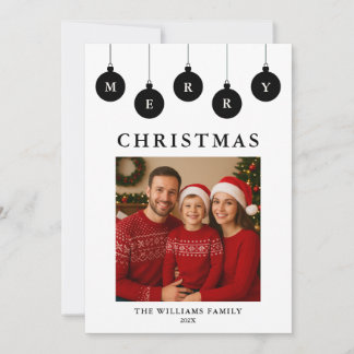 Personalisierte Weihnachtsfotos Feiertagskarte