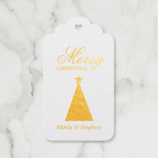 Personalisierte Weihnachtsgebäck Geschenkanhänger (Vorderseite)