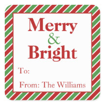 Personalisierte Weihnachtsgeschenke Aufkleber