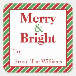 Personalisierte Weihnachtsgeschenke Aufkleber