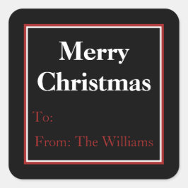 Personalisierte Weihnachtsgeschenke Aufkleber